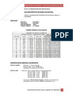 Memoria Descriptiva de Terreno Por Horarios