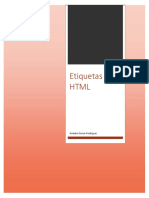 Etiquetas HTML