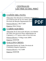 Centrales Hidroeléctricas Del Perú