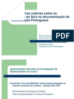 As Primeiras Notícias Sobre As Religiões Da Ásia Na Documentação Da Missionação Portuguesa