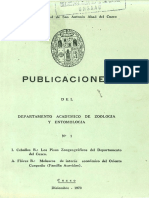 Los pisos zoogeograficos del departamento del Cuzco (1970)