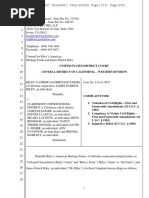 Download Complaint Against Claremont USD Et Al Dkt 1 as Filed 10-12-18 by Thomas Eastmond SN390751806 doc pdf