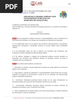 Lei Ordinaria Nº3774-1992 - Regime Jurídico Funcionários Municipais Araçatuba