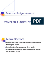 Database Design: Moving To A Logical Model