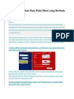 Cara Memasukan Data Pada Sheet Yang Berbeda Dengan Macro