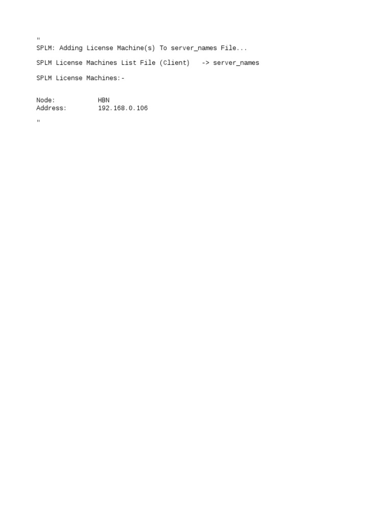 SPLM License Setup Guide | PDF