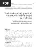 Sociodrama e Conjugalidade - Clusters