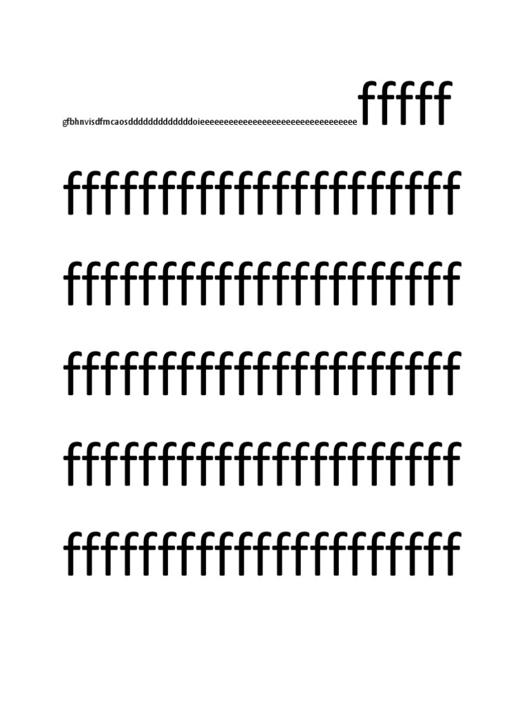 Nonsensical Text Document | PDF