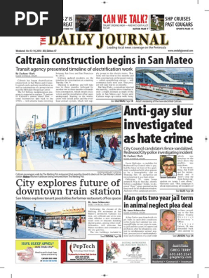 アンチ San Mateo Daily Journal 10-13-18 | PDF | Caltrain | Leisure