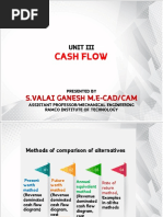 Cash Flow: S.Valai Ganesh M.E-Cad/Cam