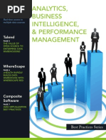 Best Practices in Analytics, Business Intelligence and Performance Management