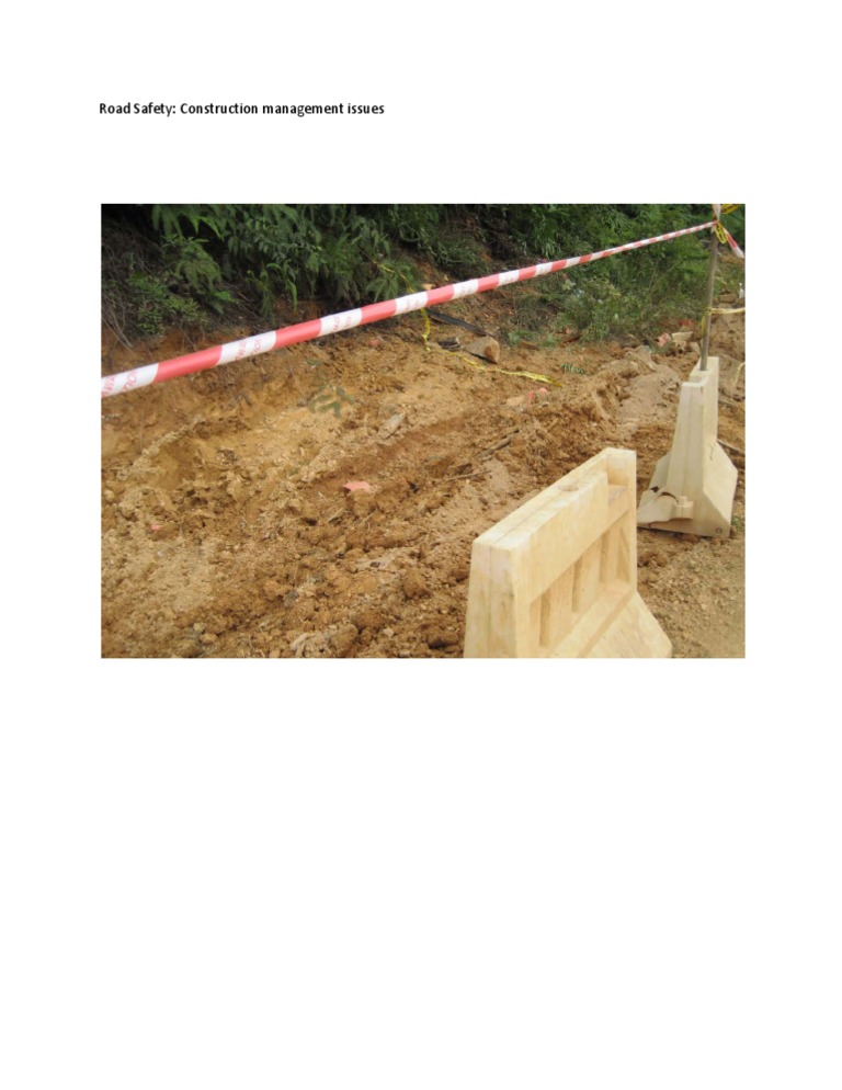 Road Safety - Construction Management Issue | PDF