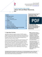 Chapter 1: Agriculture: Soil and Water Resources, Including Irrigation