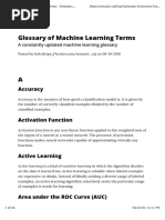 ML Glossary