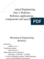 01 Robotics Applications, Components and Specifications