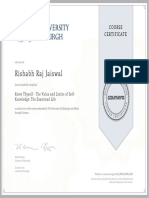 Rishabh Raj Jaiswal: Course Certificate