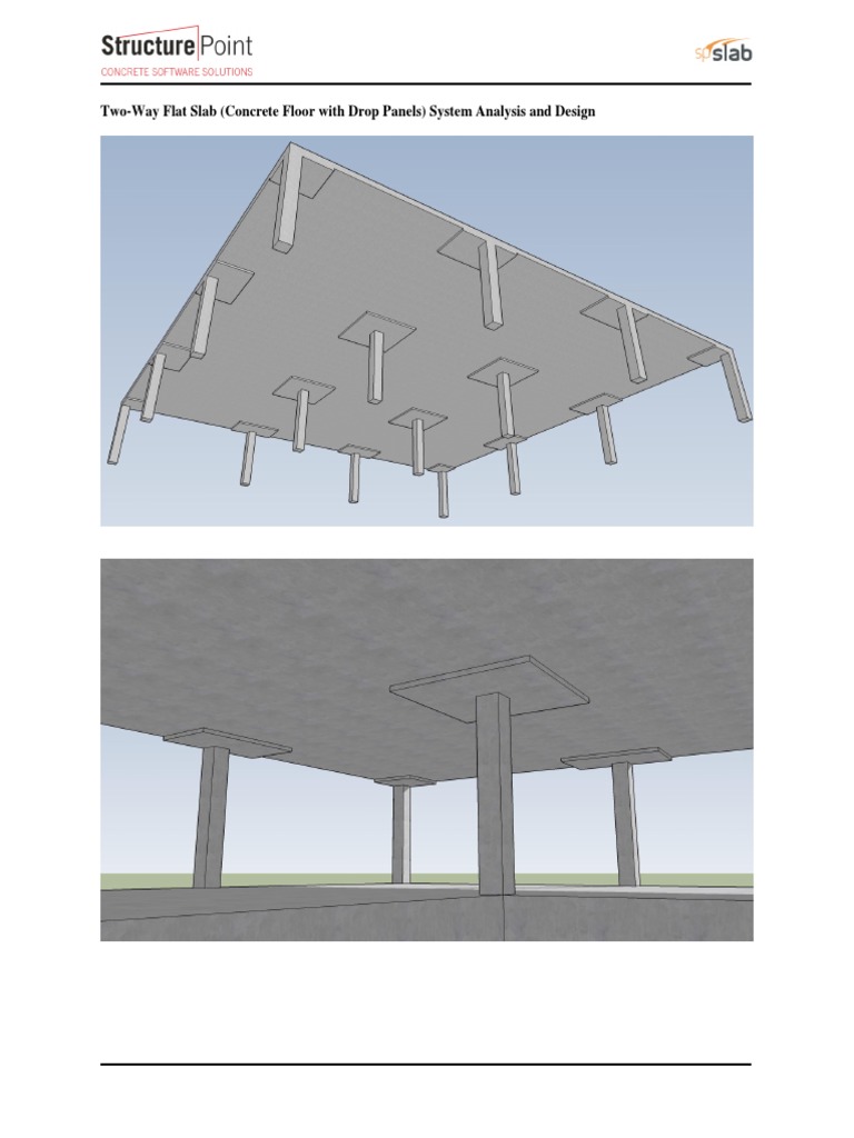 Flat Slab Design with Drop Panels Analysis | PDF | Bending | Beam ...