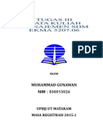 Tugas 3 Manajemen SDM (Muhammad Gunawan) (530013024)