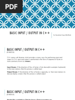 Basic Input / Output in C++: by Quratulain Naqvi (Pakitech)