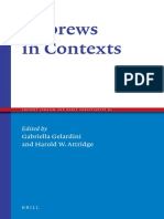 GELARDINI Gabriella and ATTRIDGE Harold W 2016 Hebrews in Contexts Ancient Judaism and Early Christianity 91 Leiden A