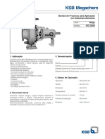 Manual técnico para bomba de processo KSB Megachem