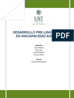 Desarrollo Prelingüístico en Discapacidad Auditiva