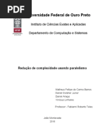 Relatório-Redução de Complexidade Usando Paralelismo