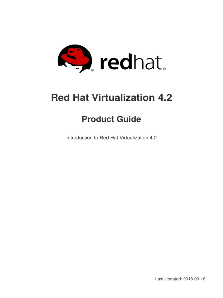 Red Hat Virtualization 4.2 Product Guide en US PDF PDF