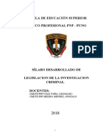 Silabos Desarrollado Investigacion Criminal - Eestp PNP Puno (Cambiando) 2