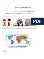 Prueba de Unidad Historia y Geografía Segundo Básico