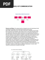 Models of Communication: Shannon and Weaver