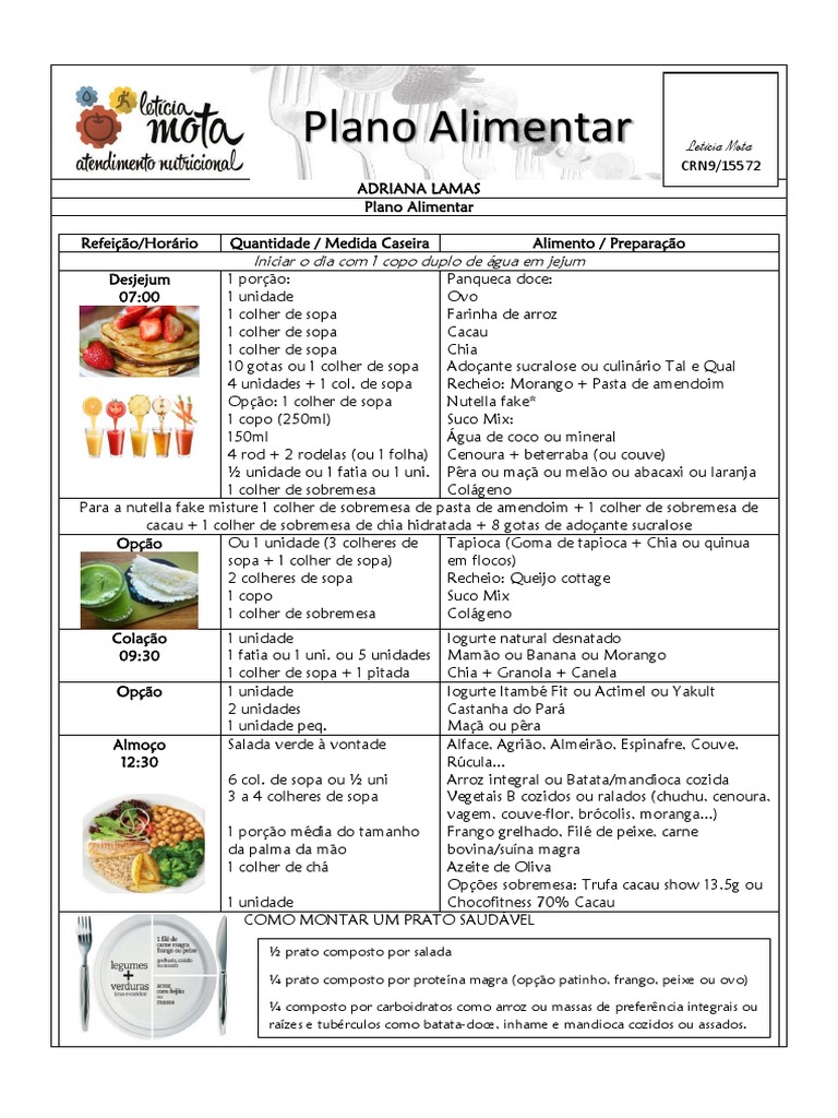 Topo 47 imagem modelo plano alimentar br.thptnganamst.edu.vn
