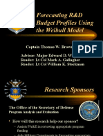 Forecasting R&D Budget Profiles Using The Weibull Model