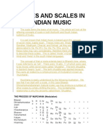 Modes and Scales in Indian Music