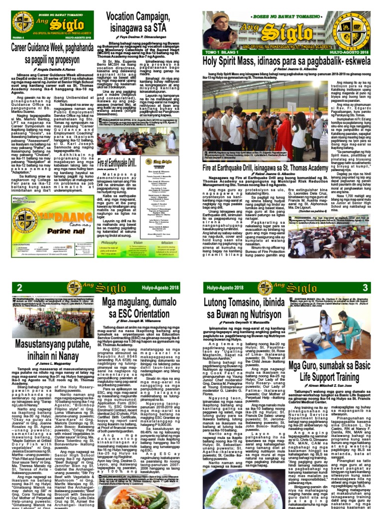 Sample School Newspaper | PDF