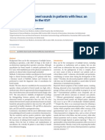 Auscultation For Bowel Sounds in Patients With Ileus: An Outdated Practice in The ICU?