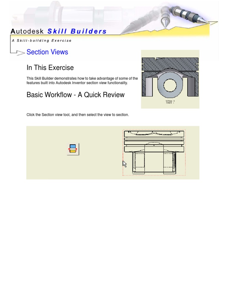Drawing Skill Builder: Drawings On Inventor | PDF | Menu (Computing ...