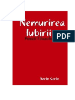 Nemurirea Iubirii: Poeme Filosofice de Sorin Cerin (Romanian Edition)
