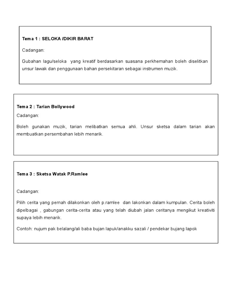 Tema Malam Kebudayaan Pdf
