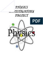 Physics Investigatory Project