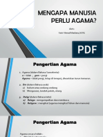 Mengapa Manusia Perlu Agama