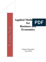 Applied Mathematics For Business and Economics PDF
