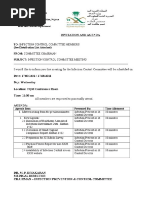 Icc Meeting Agenda