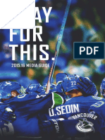 2015-16 Vancouver Canucks Media Guide