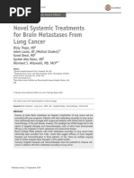 Novel Systemic Treatments For Brain Metastases From Lung Cancer