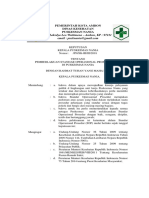 SK Pemberlakuan Standar Operasional Prosedur (Sop)