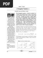 'Triangular Numbers ': Anuradha S Garge and Shailesh A Shirali