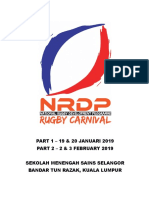 NRDP Rugby Carnival 2019 - Maklumat Am Pertandingan