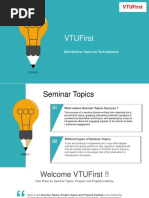 Best Seminar Topics For Tech Aspirants