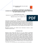 Effects of The Vertical Component and Frequency Content of Ground Motions On The Seismic Response of Above Ground Tanks PDF